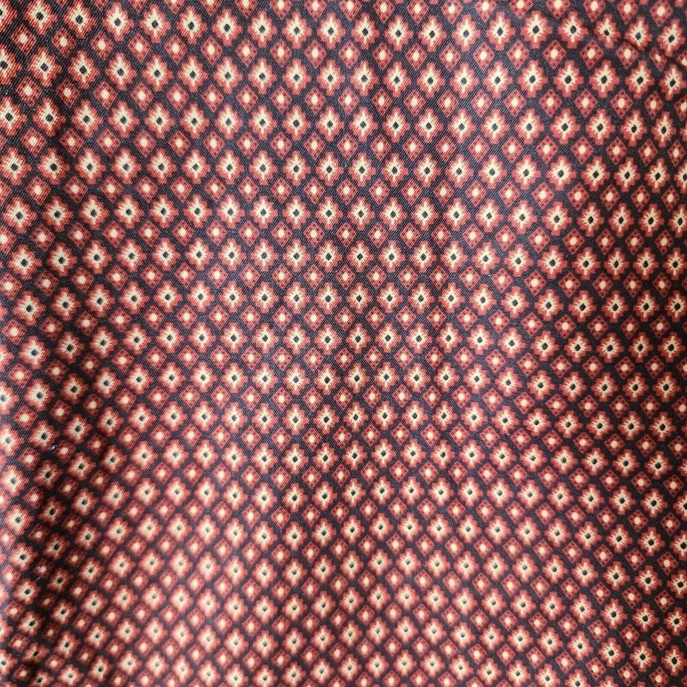 Banana Republic Argyle Diamond‎ Print Button Up Long Sleeve Shirt Size M 15-15.5